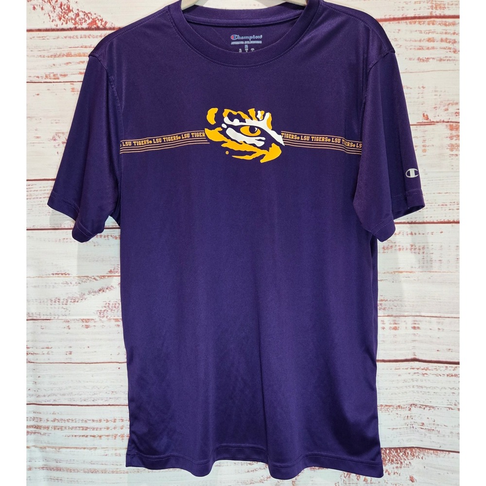 Champion LSU Tigers Men's Purple Performance T-Shirt Size Medium